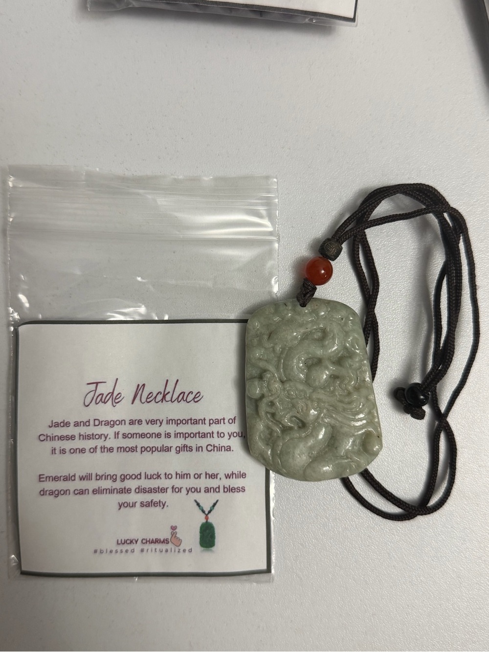 Lucky Charm “Jade” Necklace